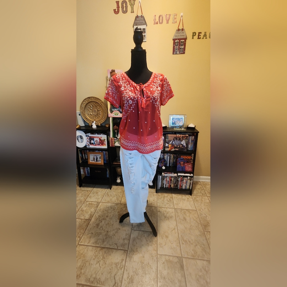 White Distressed Women's Jeans